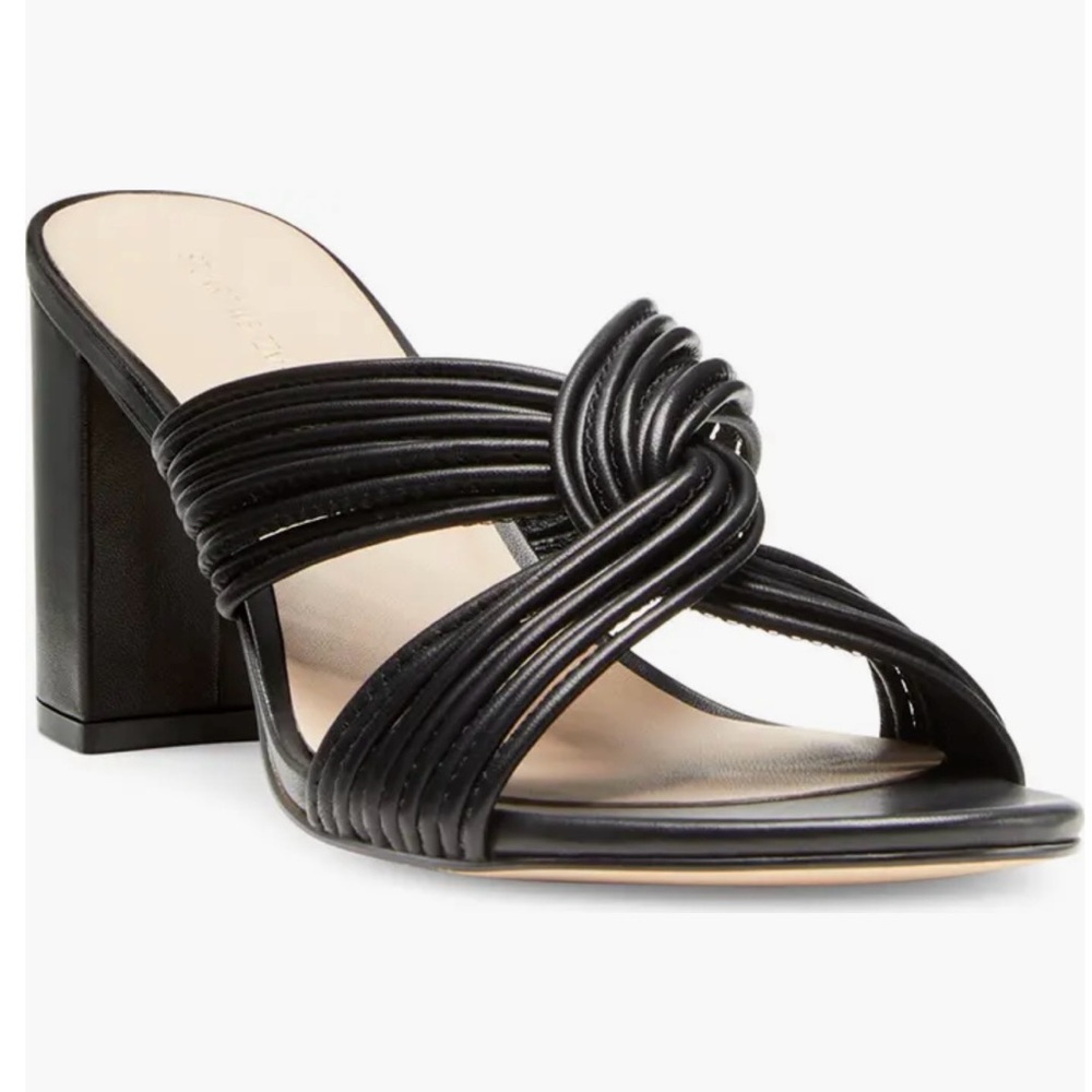 New STUART WEITZMAN Twist Block Heel Sandals size 7